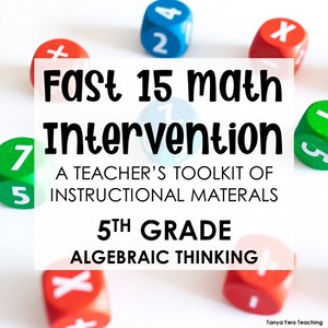 5th Grade Math Intervention Teacher Toolkit Hands-on Lessons Algebra Standards