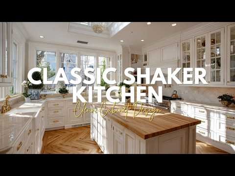 Classic Shaker Kitchen Ideas with Clean Cabinet Design and Warm Details