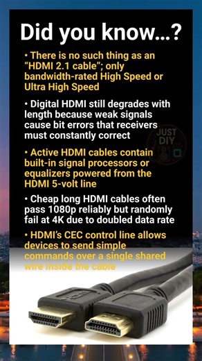 HDMI cable realities: signal integrity, version myths and length limitations