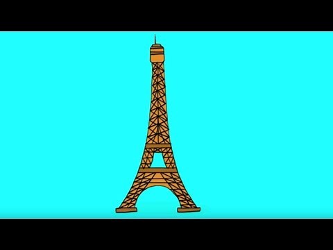 How to draw the french Eiffel Tower