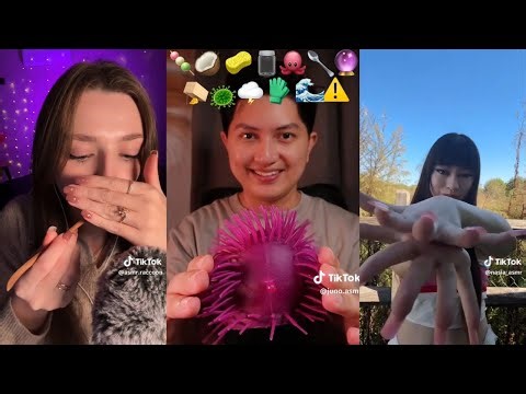 VISUAL ASMR TikTok Compilation🔊 | Trigger Sounds, Mouth Sounds, Whispers, Relaxing visuals 💤№1
