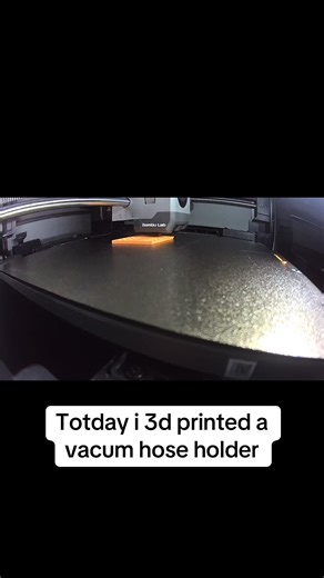 Totday i 3d printed a vacum hose holder on my BambuLab P2S #fyp #3dprinting #NozzleVision #P2S #bambulabp2s