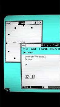 Windows 1.0 didn't technically have Windows??