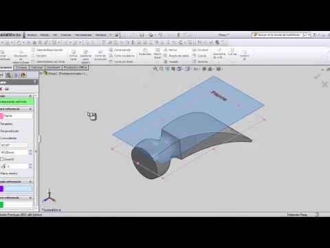 Tutorial SolidWorks | Martillo | Recubrimiento y flexionar
