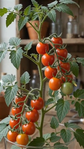 Cherry Tomato Growing From Seed to Fruit 🍅🌱 | Amazing Timelapse #shortsfeed #shorts #viral