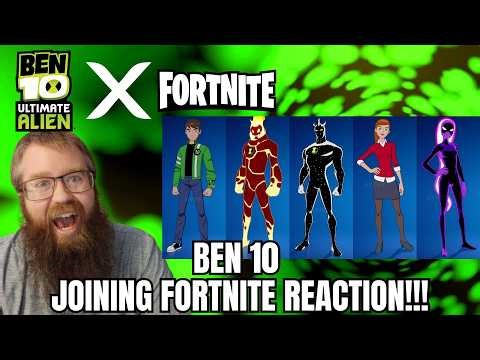 BEN 10 IS IN FORTNITE!!! (Cinematic Trailer & Showcase Reaction!!!)
