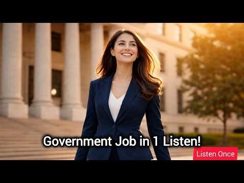 Government Job Success 🔑 | Manifest Government Job Fast (1 Listen Subliminal for Career Stability)
