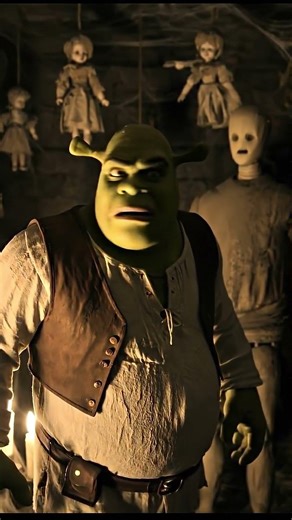 Shrek Hears Creepy Noises in the Basement... What’s Down There? 👀 | AI Horror Short