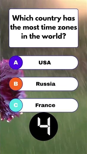 The Country With The MOST Time Zones Will Surprise You! 🌎 #shorts