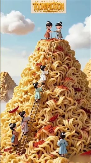 A Day in Noodle Village | Cute & Whimsical #animation #shorts #trending