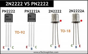 PN2222/PN2222A VS 2N2222/2N2222A Differences (Solved)