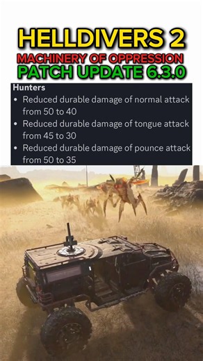 Hunters NERF After Patch Update 6.3.0 - Helldivers 2