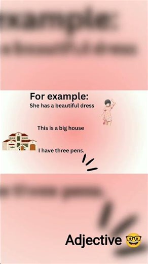 Adjective and it's example