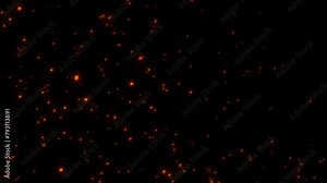 High-resolution video clip featuring vibrant fire particles. Comes with a PNG background and Alpha channel for easy integration into your projects.