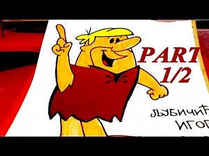 How to Draw Barney Rubble Step by Step Easy | From The Flintstones cartoon | EPISODE 1/2