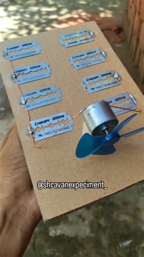 DIY Solar Panel with Razor Blades . . . . . #DIYProject #FreeEnergy #SolarPanelDIY #RazorBladeSolar #SolarEnergy #SolarPower #RenewableEnergy #ScienceExperiment #InnovationDIY #EngineeringDIY #ElectronicsProject #TechDIY #MiniProject #ShravanExperiment #CreativeEngineering #STEMProject #Experiment #InventionDIY #TechShravan #SchoolProject #Shorts #Viral | Shravanexperiment