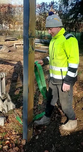 Construction Worker Operating Kubota Excavator
