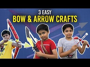 3 Easy Bow and Arrow Crafts using Cardboard & Paper | How to Make Bow & Arrow at home | Sparsh Hacks