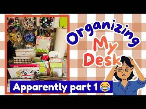 Cleaning & Organizing my craft desk | paper scraps #cleanwithme #organizingmydesk
