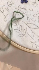 Threading love with every pull 🌈 #embroide... #embroidery #slowstitching | Stitch with me