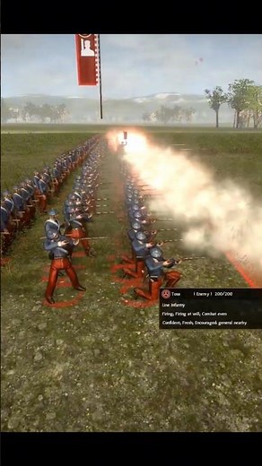 Total War: SHOGUN 2 1vs1: ODA Matchlock Ashigaru vs Line Infantry (Fall of the Samurai)