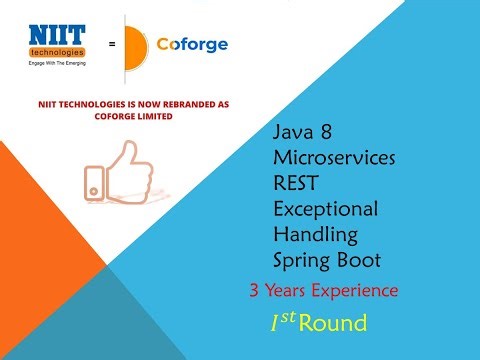 Coforge | NIIT | Round 1 | Java Interview Questions and answer | Spring | Spring Boot | Java8 | REST
