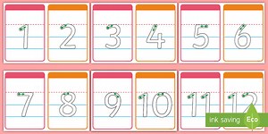 Number Formation Flashcards