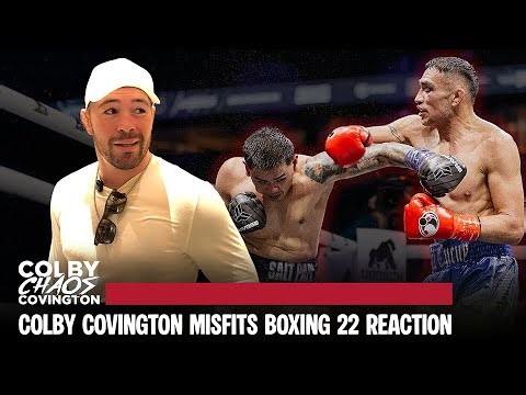 Colby Covington REACTS to Misfits Boxing 22