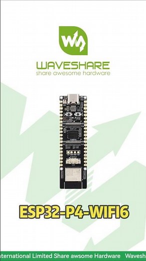 ESP32 P4 WIFI6,32MB PSRAM, 32MB Flash Onboard,WiFi 6 & BLE with SDIO Protocol#waveshare #esp32