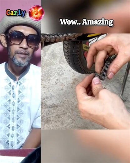 Wow... amazing, Making a motorbike from a lawn mower. #education #tips #trick #diy #craft #news #fyp #viral | Carly