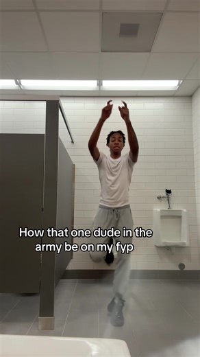 ￼ (@lightskinballplayer)’s video of army guy dancing