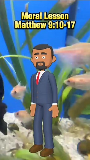 MORAL LESSON Matthew 9 follows, the same pattern of Matthew 8, showing through miraculous works of healing, that Jesus is truly the Messiah. Christ forgives the sins of a paralyzed man, and heals him. He calls Matthew to follow Him, and eats with tax collectors and sinners. A woman is healed by touching His garment, and a dead girl is given life, by the touch of His hand. Two blind men see, and Jesus casts out a demon, restoring speech to its victim. Finally, Jesus declares that the harvest, is 