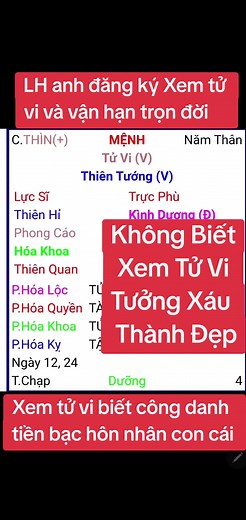Tử Vi - Tưởng Xáu Thành Đẹp | Laso Tu Vi, Tu Vi Tuong So, Tu Vi Thienco, Tu Vi Chuyen Sau