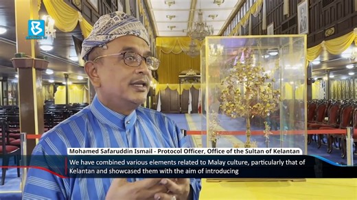 #BernamaNews : The Bunga Emas Kelantan, a symbol of the state’s rich historical traditions, is now on public display for the first time. #digitalbernamatv #kelantan #state #tradition | Bernama TV | Facebook
