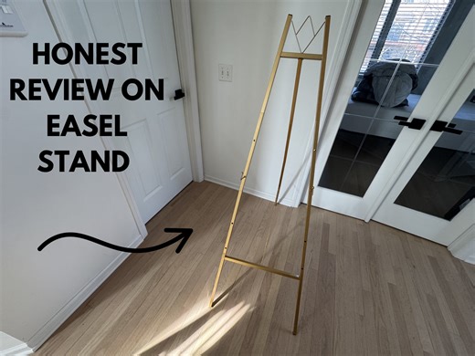 Watch Honest review on gold Easel stand on Amazon Live