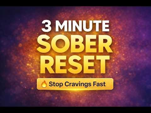 3 Minute Sobriety Reset 🔥 Powerful Recovery Affirmations to Stop Cravings Fast
