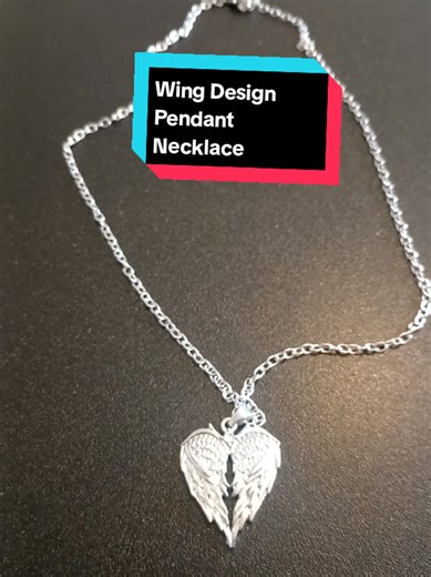 Wing Design Pendant Necklace #wing#pendant #necklace