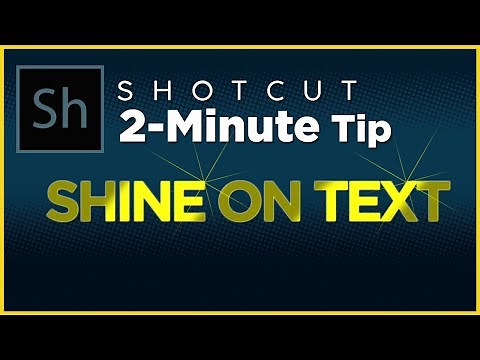 Add Shine or Bling to Text Quickly on Shotcut with Just 2 Filters (With Subtitles)