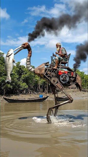 Homemade Fish Catcher Machine Demo — DIY Prototype That Actually Works #entertainment #trendingreelsvideo #fishing #tools #fypシ | Marufa Pramanik