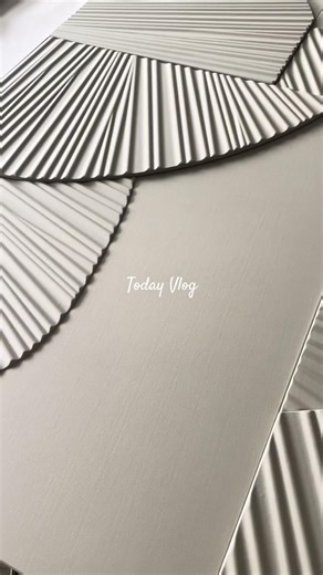 3D fan leather wall panels:stereo design,easy install,premium look!👇#3dwallpanel #interiordesign