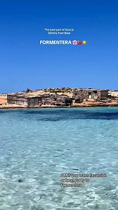 Don’t skip this gem if you're in Ibiza! Formentera is the most beautiful island in Spain — crystal-clear waters, white sand, and pure magic just 30 minutes away by boat 🌊✨ | Repeat Ibiza