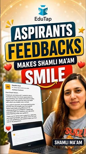 🌟 Students’ Feedback for Shamli Ma’am 🌟