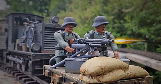 Arming my G-scale German Heeresfeldbahn train - An easy model you can build