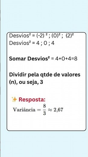 Média, Mediana, Moda, Amplitude, Variância, Desvio Padrão #estatistica #matematica #concursopublico