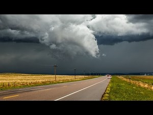 Tornadic rotating supercell thunderstorm Timelapse - Nebraska 2015