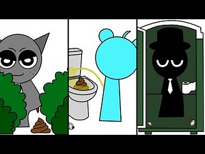 Sprunki incredibox Gray, Sky and Mr.Black POOP ART #sprunki #phase #sprunkiincredibox