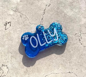 Resin Dog Tag, Bone Dog Tag, Cute Dog Tag, Cat Tag, Unique Dog Tag - Etsy Canada