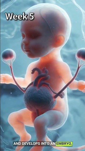 9 Stages of Human Fetal Development in 3D | Fertilization to Birth Animation