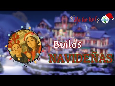 TOP 5 CONSTRUCCIONES NAVIDEÑAS en LOS SIMS 4 🎄❄️ | #ColegasSimmers