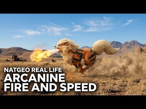 NatGeo Real Life Arcanine Fire and Speed